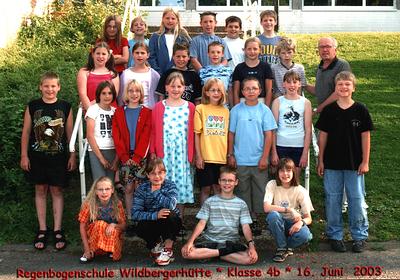 Kl.4b 2002/03 - mit Herrn Hundhausen